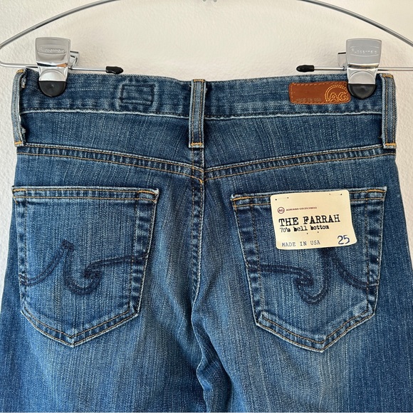 AG Adriano Goldschmied Anthropologie The Farrah 70’s Bell Bottom Jeans Sz 25 - Picture 7 of 10